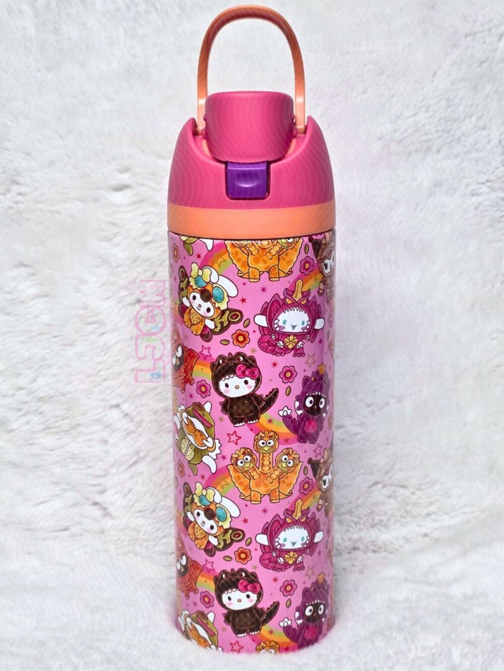 GODZILLA X HELLO KITTY 24oz WATER BOTTLE